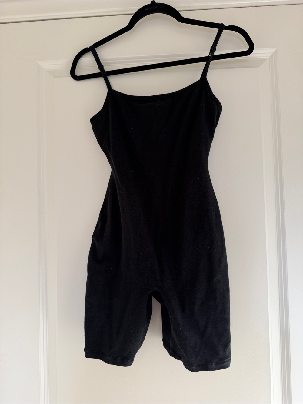 Skims Black Slim Tank-Style One Piece Romper - Picture 2 of 4